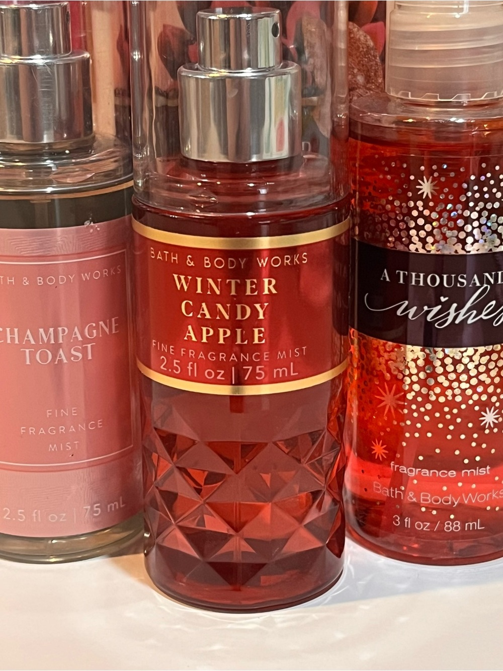 Bath & Body Works Lot A Thousand Wishes Winter Candy Apple Sunflower Gingham… - Picture 2 of 4
